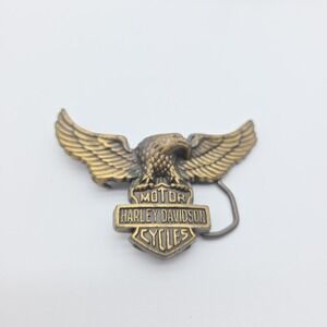 Vintage Triumph Motorcycles Belt Buckle Variant Design Eagle Rare Clean Brass